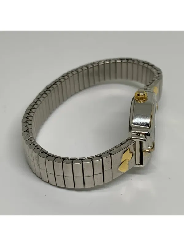 Watch-it Silver gold tone hearts women watch 18mm oval quartz analog 6” running - Image 5