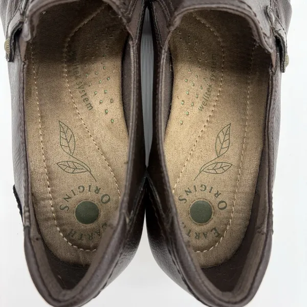 Earth Origins Womens 10W Shoes Rosario Loafers‎ Brown Low-Heel Slip-On Comfort - Image 7