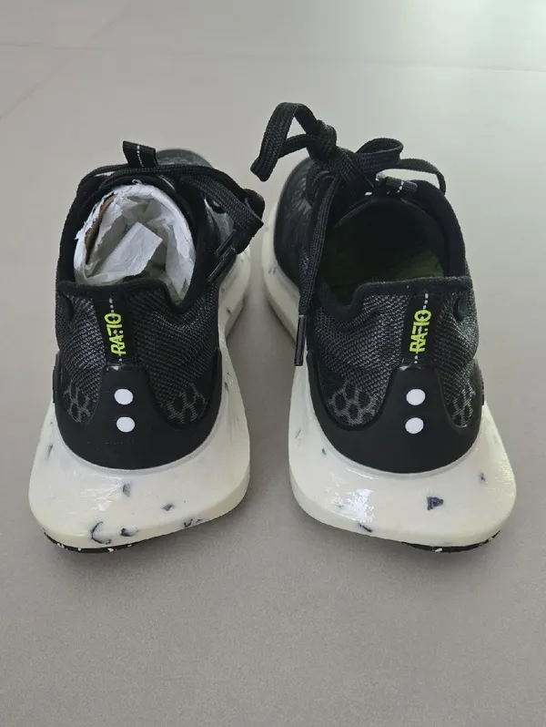 NWT! Ratio Camino:01 Black Knit Running Shoes with White Speckled Size 7 5 (WM) - Image 6