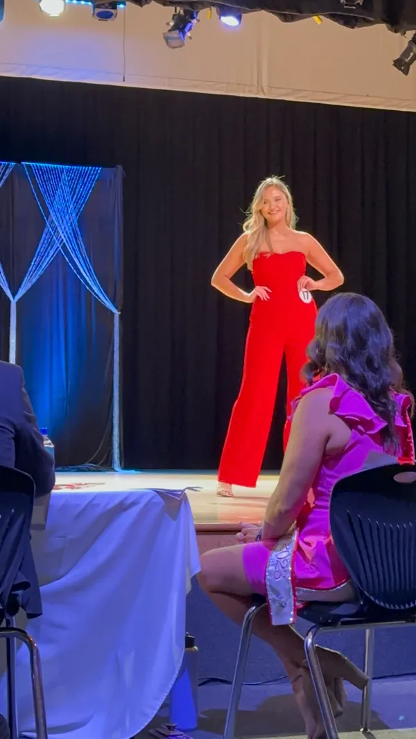 Red Lulus Strapless Jumpsuit - Image 2