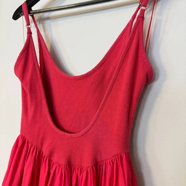 FREE PEOPLE Dylan Midi Dress in Pink Size X-Small - Image 10