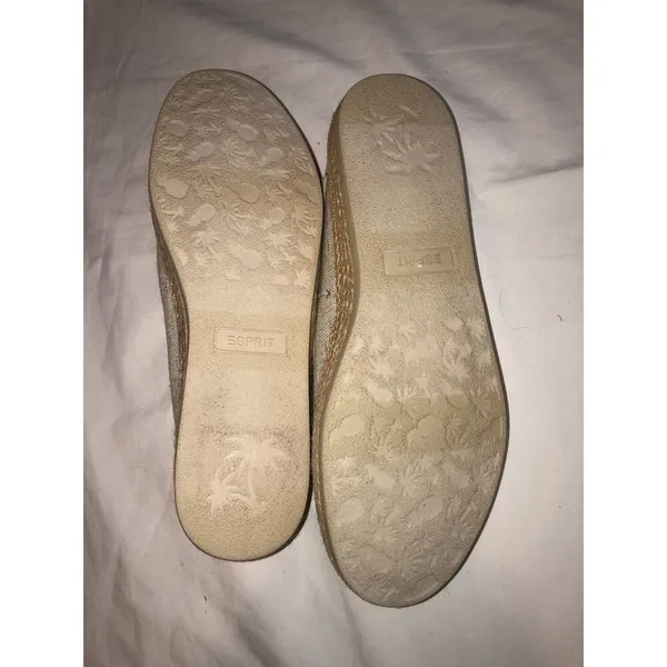 Esprit Espadrille Mule Size 9.5 Natural Linen Summer Slide Casual Shoe Neema - Image 7