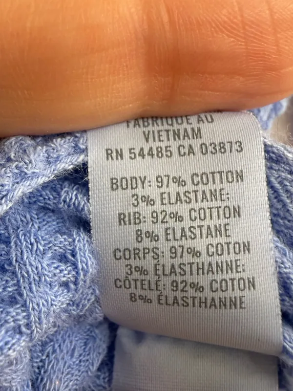 Aerie Offline Blue Oversized Takes Two To Tango Graphic Waffle Knit Top - size L - Image 7