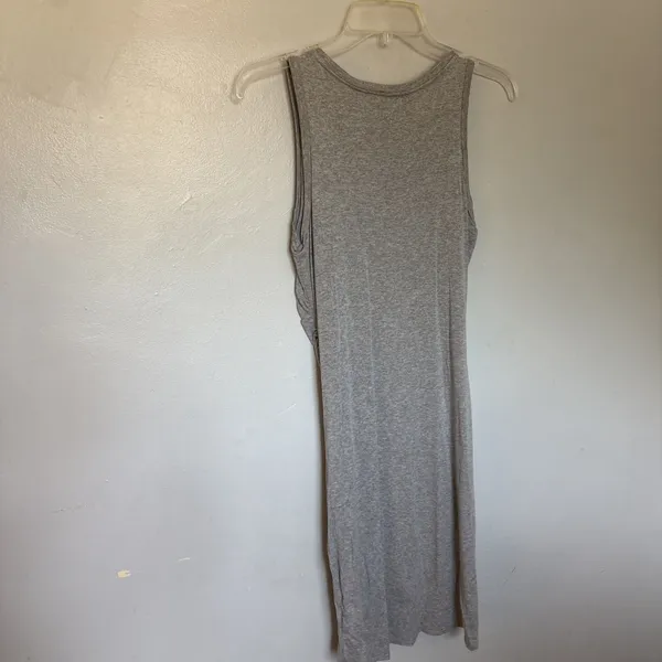 Altard State Dress Sm Asymmetrical Twist Front Pullover Heathered Tan Party XS - Image 7