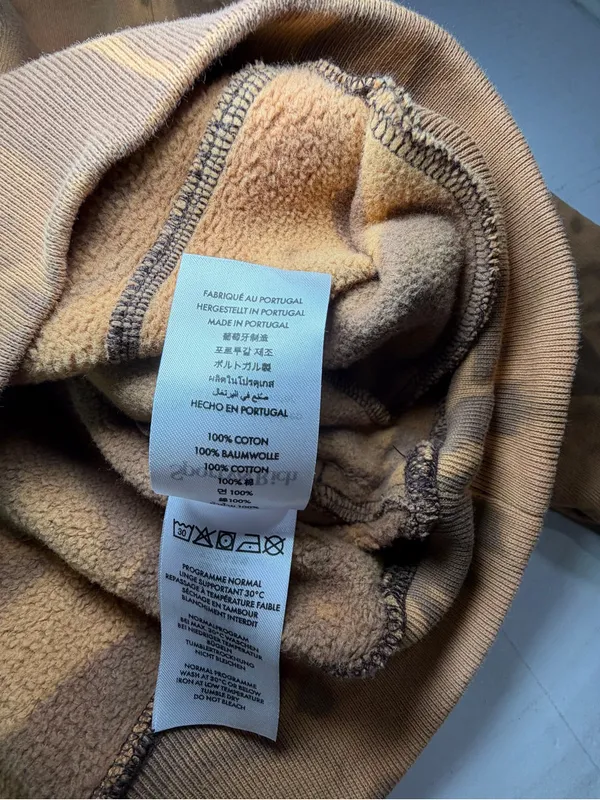 Sporty & Rich Brown Tie-Dye Quarter-Zip Sweatshirt - Image 3