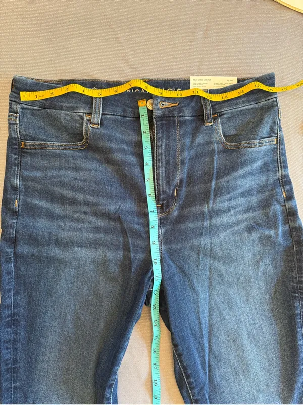 American Eagle Next Level Stretch Curvy Hi-Rise Jegging Sz 12 31W - Image 3