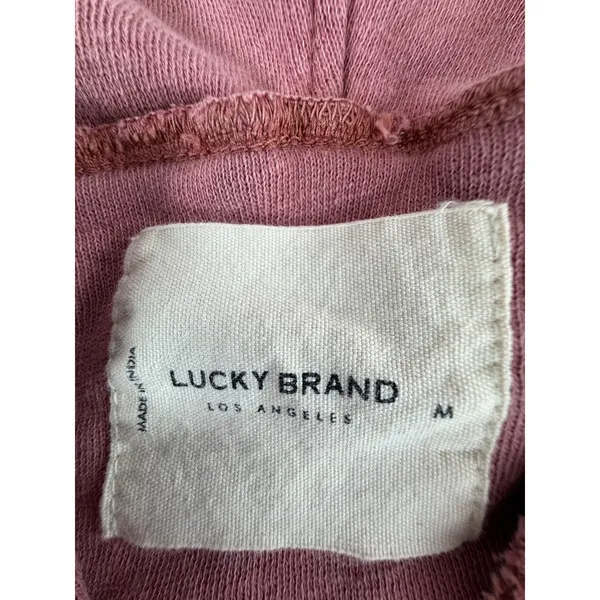 Lucky Brand Womens Pink Southwestern Ikat Baja Pullover Hoodie Cotton Size M - Image 3