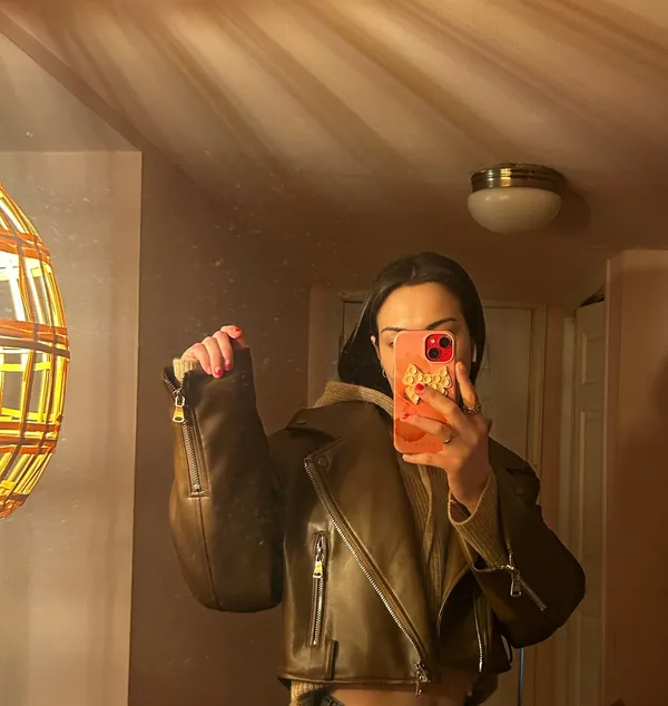 Faux Leather Jacket - Image 4