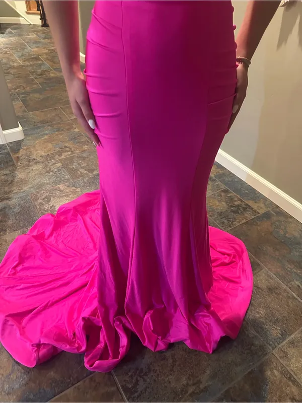 Sherri Hill Fusha Hot Pink Formal dress (Will get better pictures soon!) - Image 7