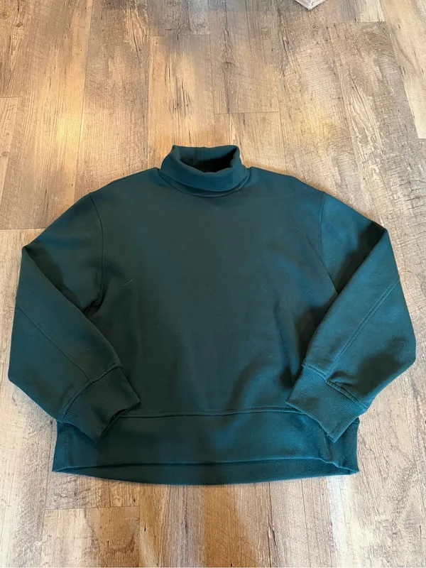 Zara Forest Green Turtle Neck Sweater Medium - Image 2