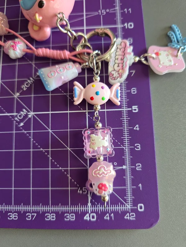 Dora TNT Space Bag Charm Key Charm Phone Charm Pink - Image 9