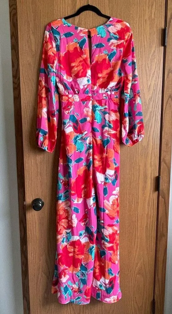 En Creme Floral Maxi Dress - Image 5
