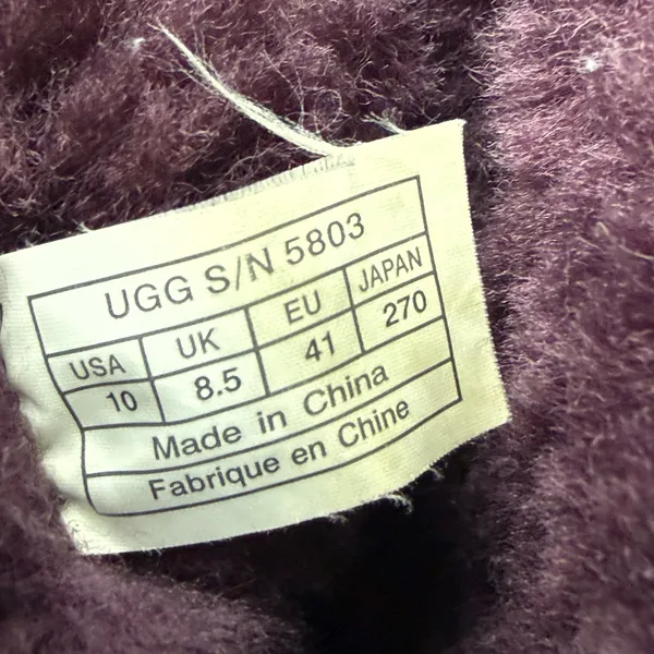 UGG Australia Bailey Button Purple Suede Boots women size 10 - Image 7