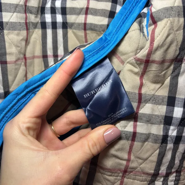 Burberry Quilted Jacket w/ Nova Check Lining - Image 7
