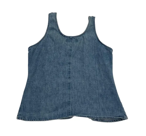Vintage 90s Maurice’s Denim Button Down Tank Top 🔥 - Image 2
