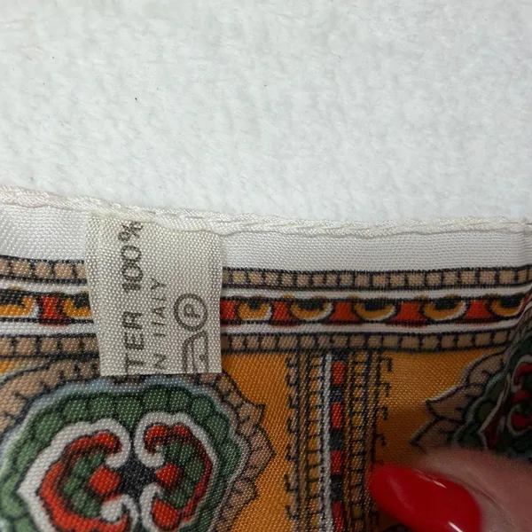 Scarf Roma Italy Souvenir Landmark Print Blue Travel Core Vintage Accessory - Image 12