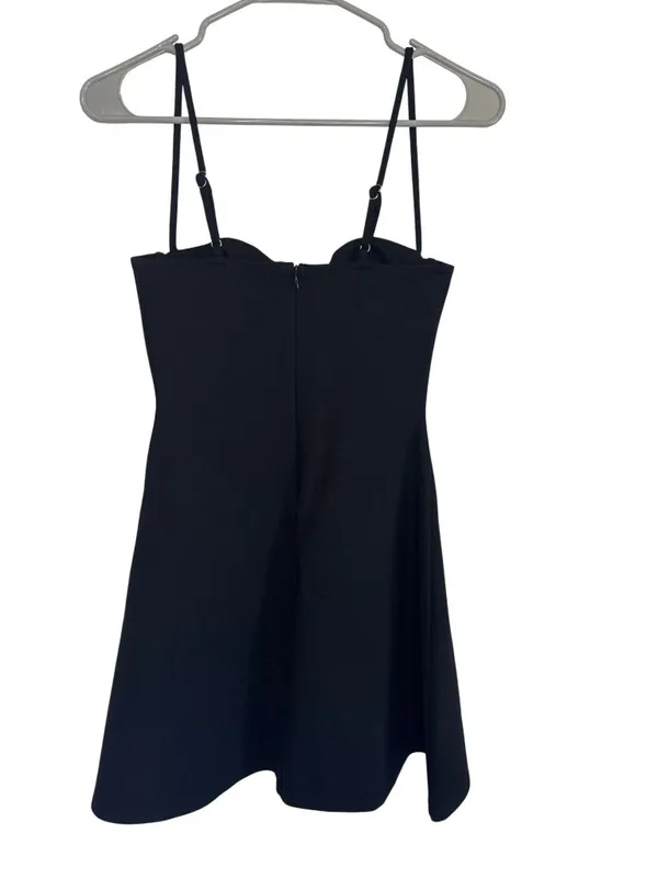 MAJORELLE Devon Mini Dress in Black XSmall New Womens Simple Babydoll - Image 6