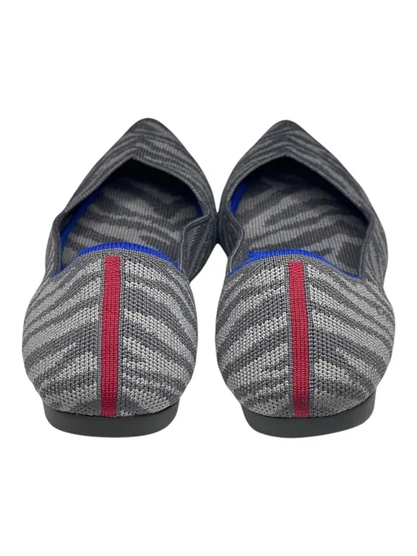 VHTF: Retired Rothy’s ➤ The Point Flats ➤ Grey Zebra Stripe Print ➤ 8M ➤ Sustain - Image 4