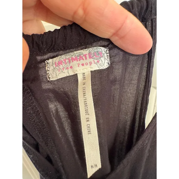 Free People black Eyelashes slip‎ dress size medium - Image 5