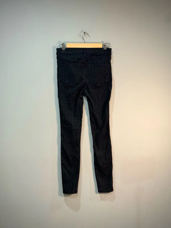 Black Free People Textured Super Skinny Pants Size 29 VGUC - Image 2