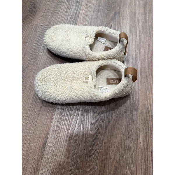 UGG Tasman LTA Curly Slippers Natural Cream Sherpa 1143792 Womens 6 - Image 4