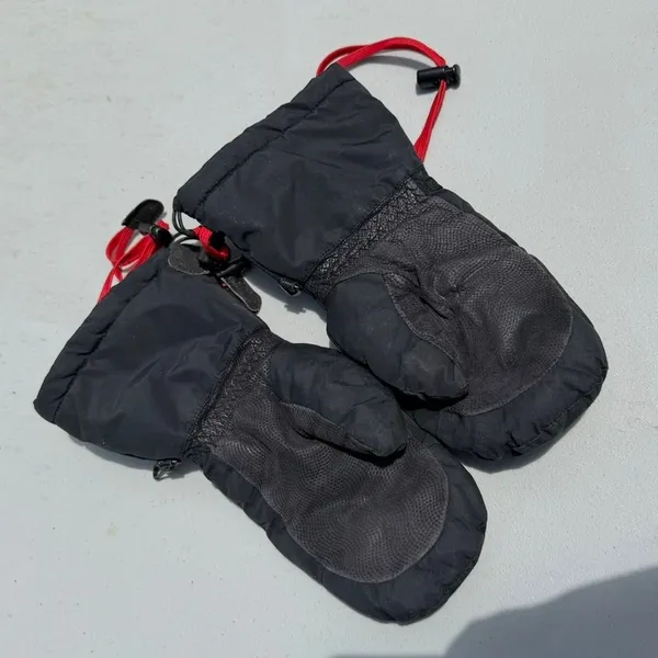 Marmot Women's Black Sz Small Nylon and Leather Ski Snow‎ Mitten Set - Image 4