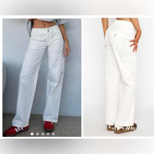 White Fox Boutique No Destination Cargo pants SZ S - Image 2