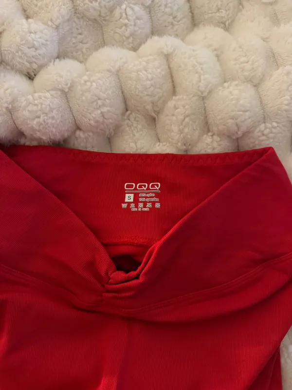 Oqq flared pants Red - Image 2