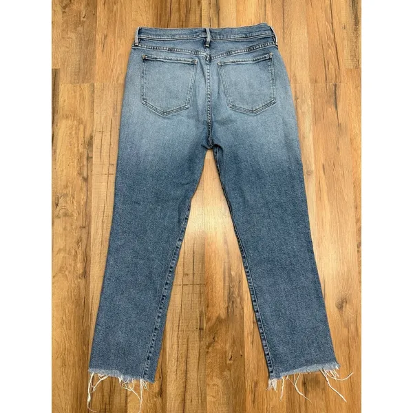 3x1 NYC Camden Jeans Women's 29 High Rise Straight Raw Hem Cropped Denim - Image 4