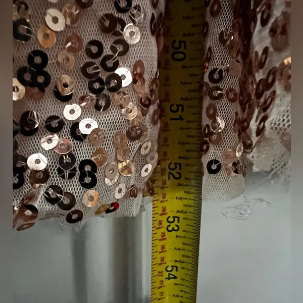 Azazie pink Sequin maxi Dress Estrella mermaid 6 - Image 5