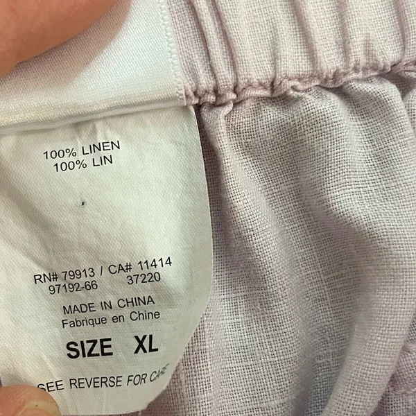 Motherhood maternity light pink linen pants‎ - Image 5