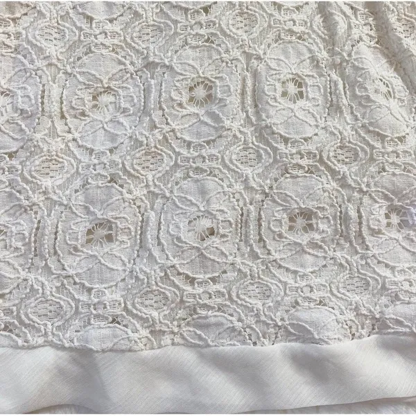Kimchi Blue Ivory Floral Lace Fit and Flare Mini Dress Back‎ Keyhole Size 4 - Image 11
