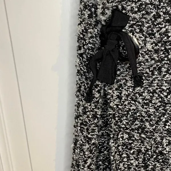 Zoe Black & Gray Wrap‎ Dress Size XS - Image 4