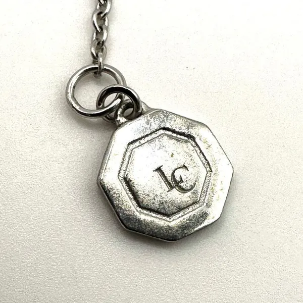 Lauren Conrad silver tone rhinestone pendant necklace - Image 8