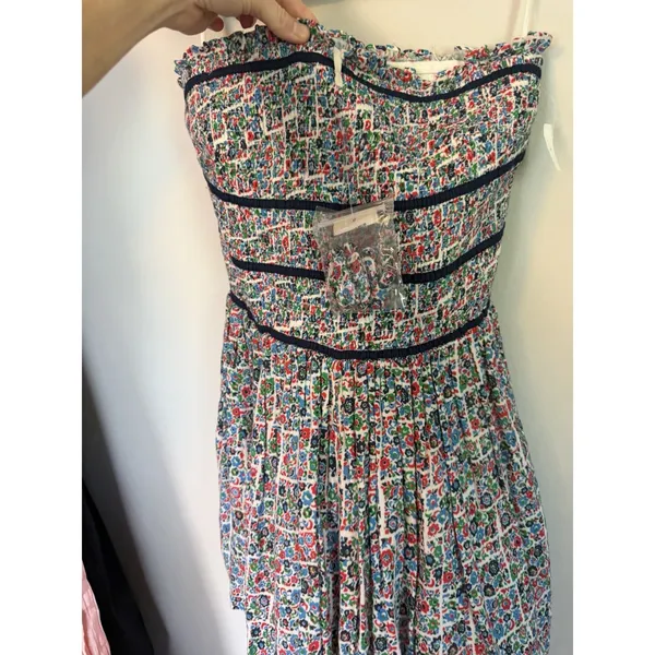 Free People Black/Brown Bali Checked Out Printed Dress - SZ M - NEW $138 - Image 5