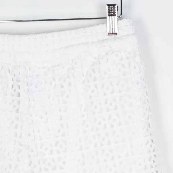 Anthropologie Elevenses White Eyelet Shorts‎ Sz XS - Image 6