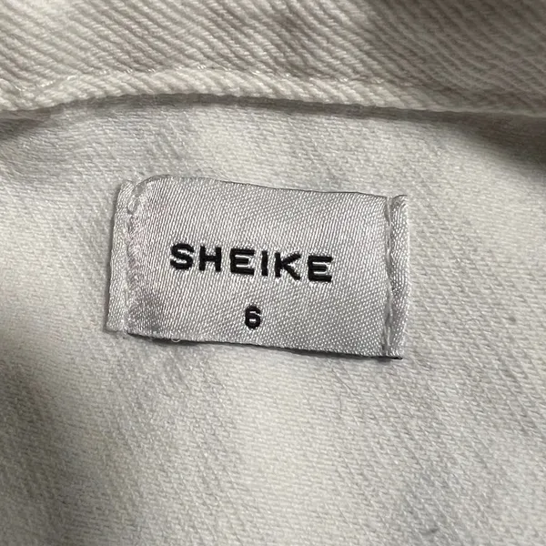 Sheike‎ $165 Nevada Ecru Denim White Gold Jumpsuit Australia Brand Slim - Image 8