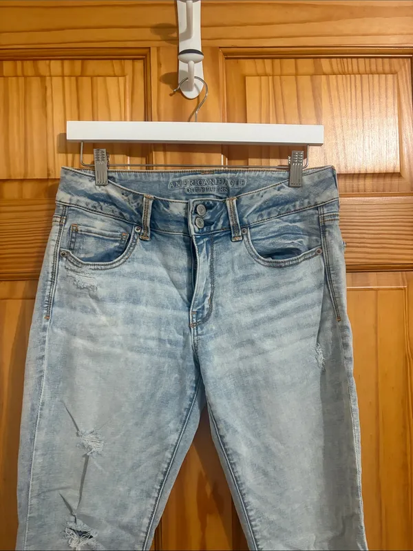 American Eagle Super Stretch Artist Crop Jeans Size 10 - Image 2