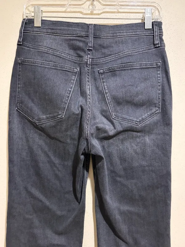 J Crew High Rise Slim Demi Boot Jean in Charcoal Wash - Image 9