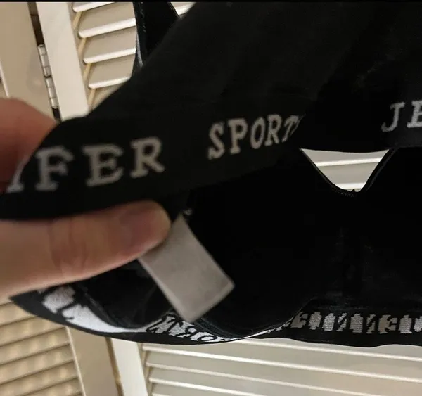 Medium jenifer sport cotton black sports bra - Image 4