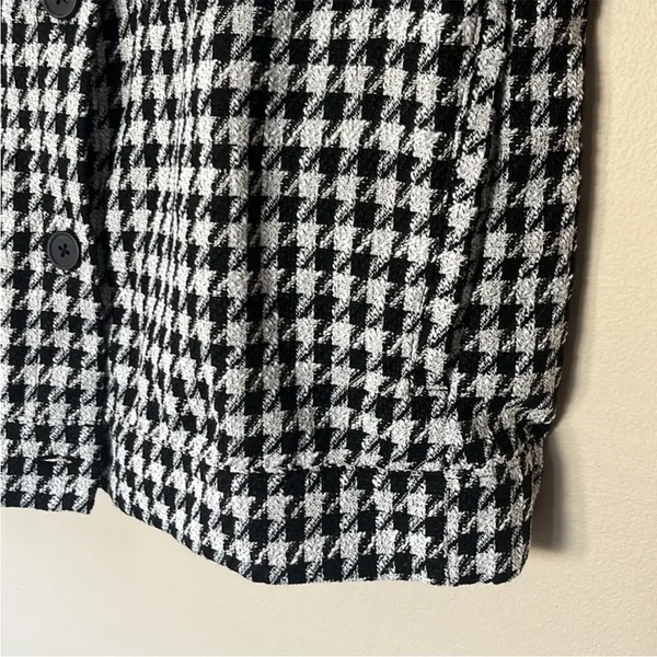 NWOT Sanctuary Ashley Jacket / Top Bouclé Houndstooth Size L - Image 7