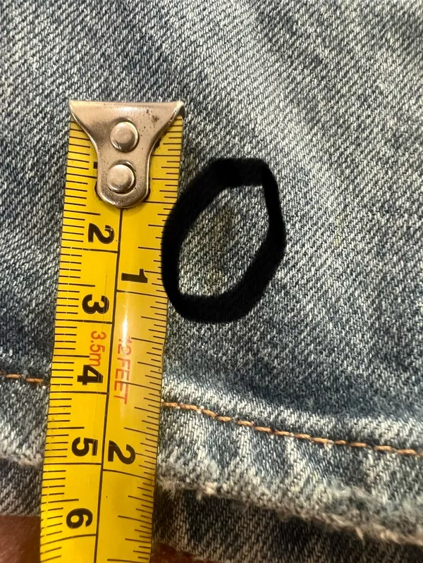 Pilcro and the Letterpress Pencil Jean Skirt Front Slit 0 Preppy Denim - Image 7