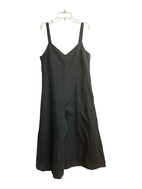 Club Monaco Linen/Cotton/Lyocell Wide Leg Midi Jumpsuit Size 10 - Image 2