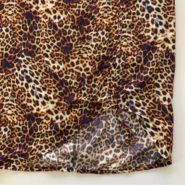 VDM The Label Swim Stassi Skirt in Leopard Multi - Image 5
