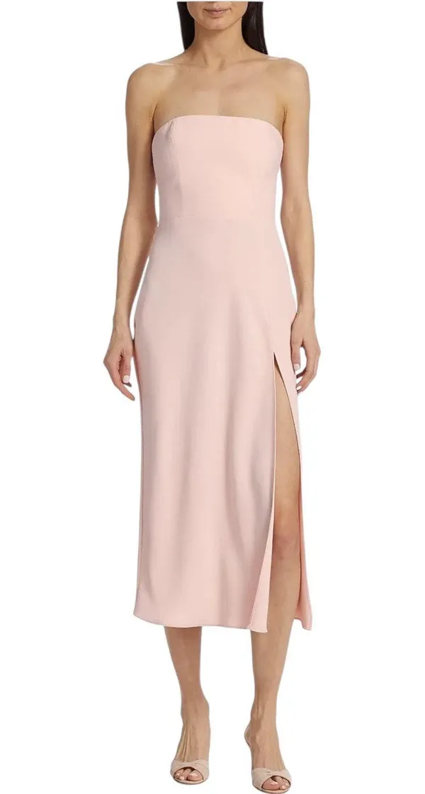 Amanda Uprichard Mandy Midi Dress - Blush - Small - Image 6