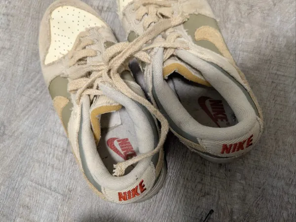 Nike Dunk Low Light Bone Dark Stucco Sneakers Size 7.5 - Image 7