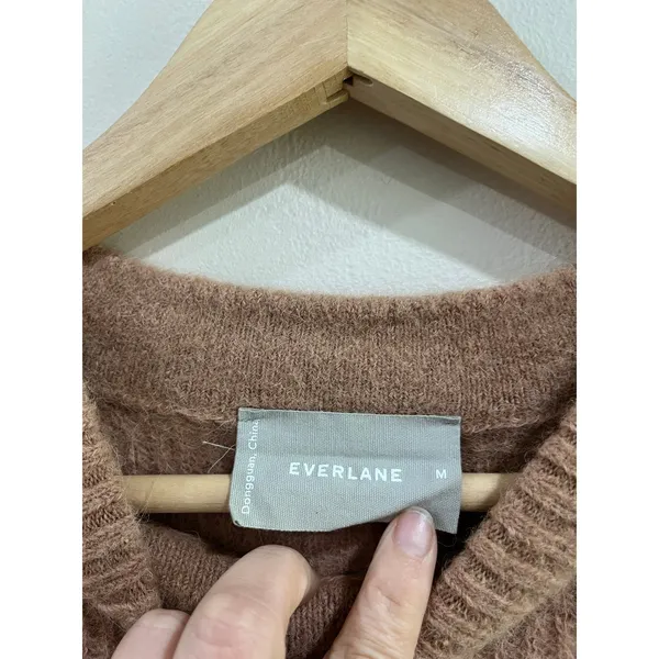 Everlane‎ The Cocoon Crew Alpaca Blend Minimalist Sweater Size Medium - Image 4
