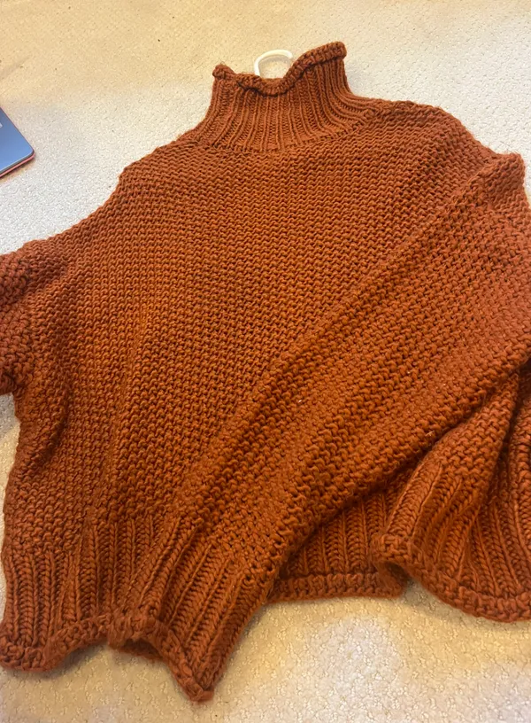 Forever 21 Orange Knit Sweater - Image 3