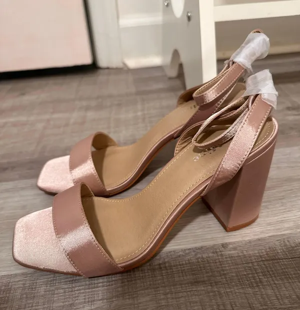 Be Mine Champagne/Blush Heels - Image 2