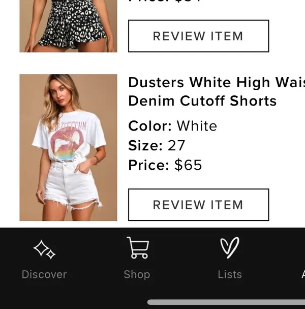 Rollas White Ripped Denim Shorts - Image 6